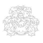 coloriage pokemon florizarre